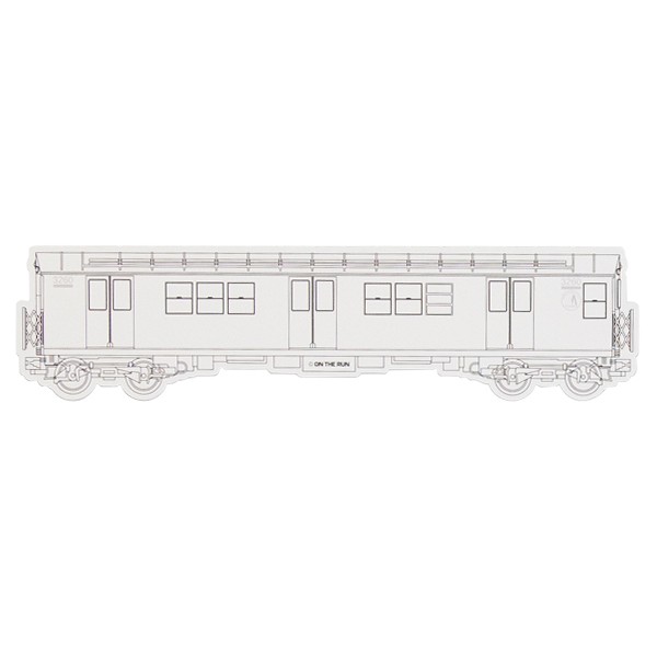 OTR Magnet "NY Subway - White" Big (44,7x11,1cm)