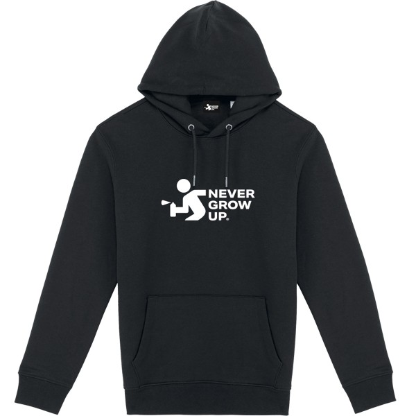 NGU Hoodie "Never Grow Up Logo" Black