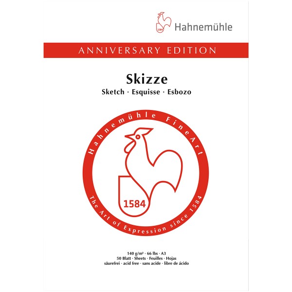 Hahnemühle "Anniversary Edition Skizzenbuch" A4 Hochformat 140g/m² (limitierte Edition)