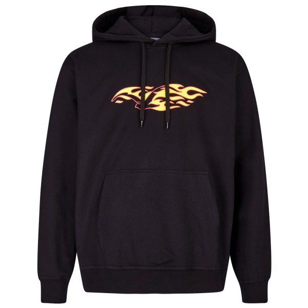Cleptomanicx Hooded "Flaming Gull" Black
