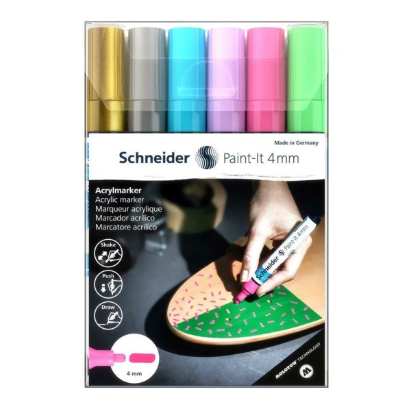 Schneider "Paint-It 310 Acrylmarker" (4mm) - 6er Set 2