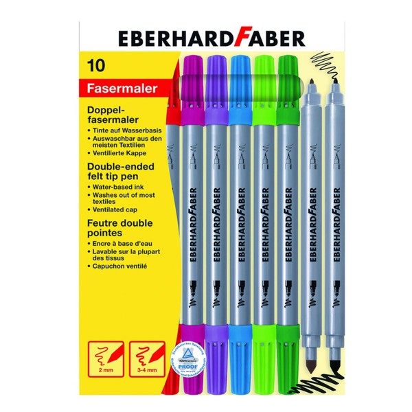 Eberhard Faber "Doppelfasermaler" 10er Set (2-4mm)
