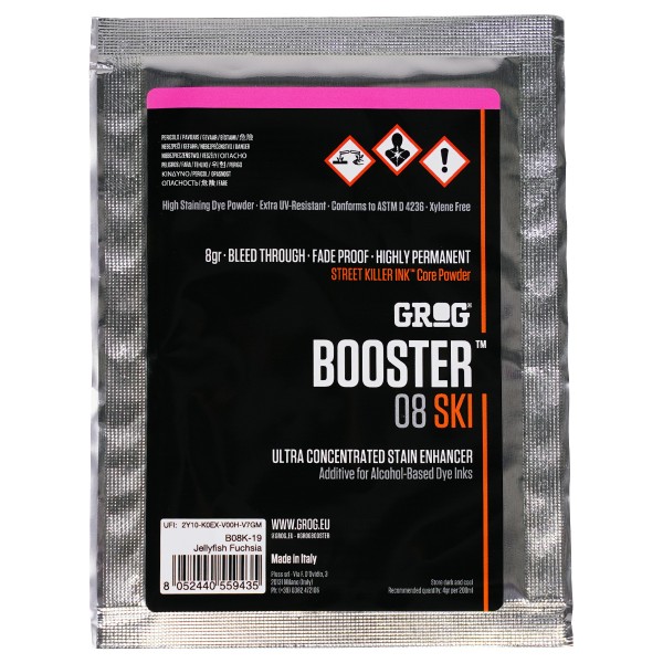 Grog "Booster 08 SKI" Core Powder (Pigmente) - Jellyfish Fuchsia
