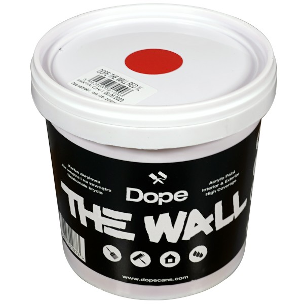 Dope Acryl Premium Wandfarbe "The Wall 1L" Red