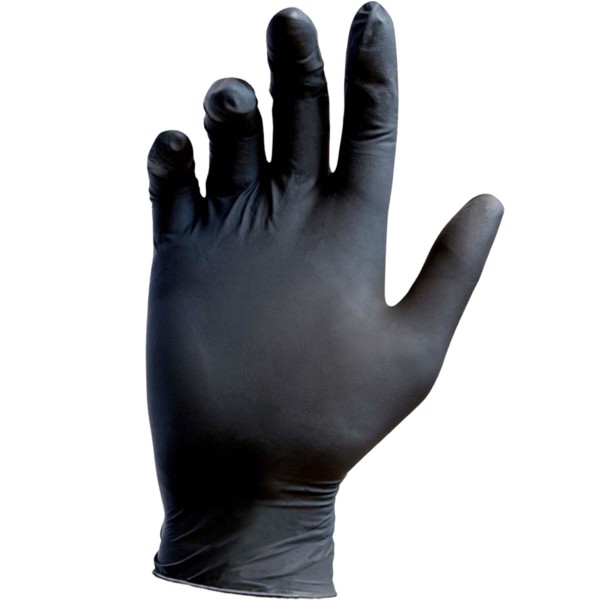 Handschuhe "BlackSilk Latex Gloves" (50er Pack)