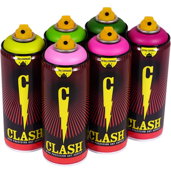 Clash "Paint Multi Color Sixpack Ivy Pussy Tones" (6x400ml)