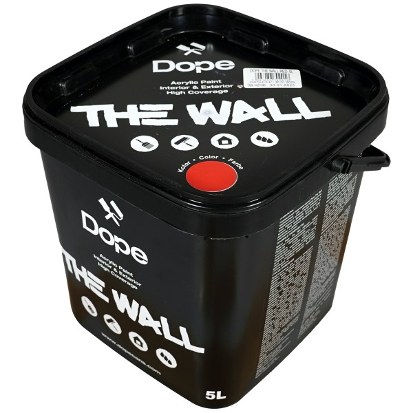Dope Acryl Premium Wandfarbe "The Wall 5L" Red