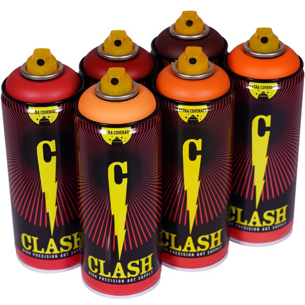 Clash "Paint Multi Color Sixpack Pump Tones" (6x400ml)