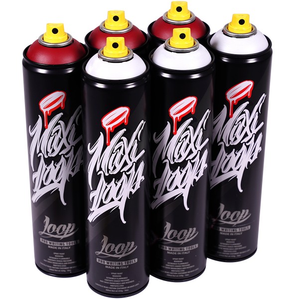 Loop Paint "Maxi Sixpack - White + Leeds LP-426" (6x600ml)