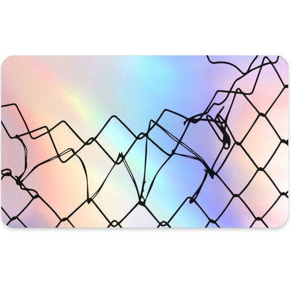 Mr. Eggshell Sticker "Fence Holographic" 50 Stk. (6x10cm)