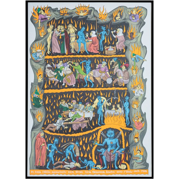 Studio Vierkant "In der Hölle sprudelt der Wein" A4 Offsetdruck (210x297mm)