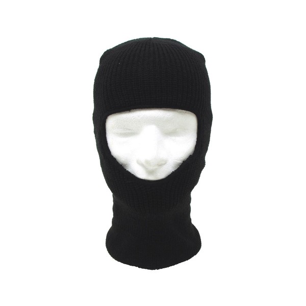 Maske "Balaclava - 1 Loch (dick)" Baumwolle - Black