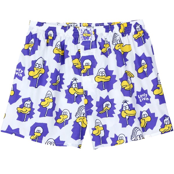 Lousy Livin Boxershorts "Ducks" White
