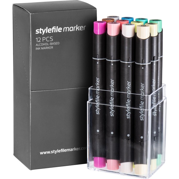 Stylefile Twin Marker "12er Set" Multi 45