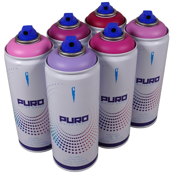 Clash "Puro" Water Based - Lipstick Tones (6x400ml)