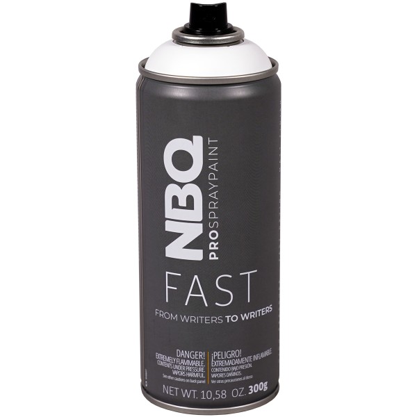 NBQ "New Fast" Pro Spraypaint - White (400ml)
