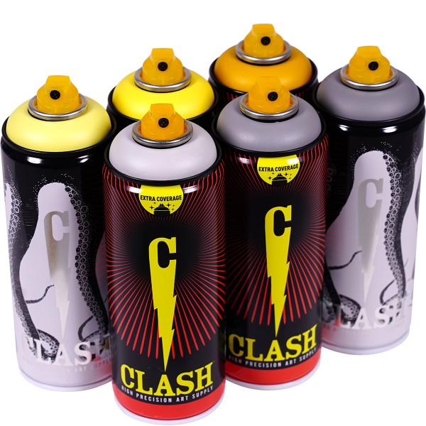 Clash "Paint Multi Color Sixpack Bee Sting Tones" (6x400ml)