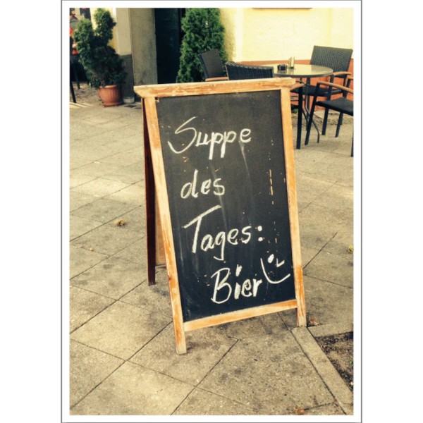 Postkarte "Notes Of Berlin - Suppe des Tages" (10,5x14,5cm)