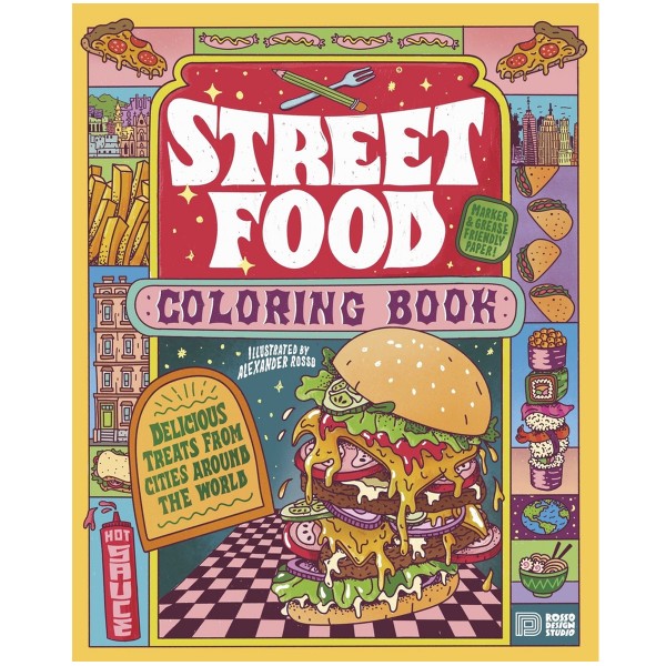 Ausmalbuch "Street Food" Coloring Book
