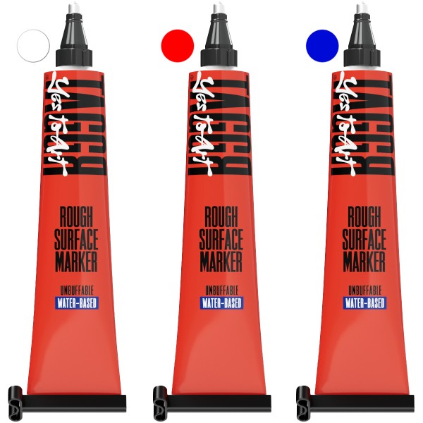 Bäder "TAGGR" Rough Surface Water Based Steelball 50ml Tubenmarker (2,5mm) 3er Set #6