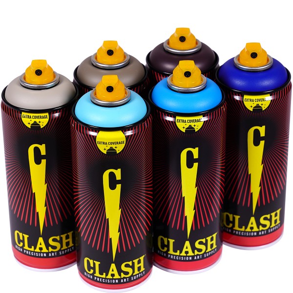 Clash "Paint Multi Color Sixpack Bay Tones" (6x400ml)