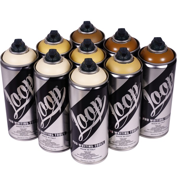 Loop "9er Paint Box - Mokka Tones" (9x400ml)