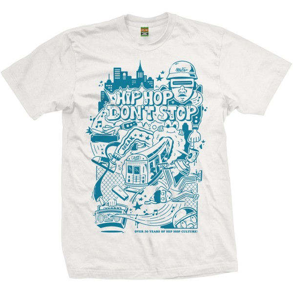 S-Fly T-Shirt "Hip Hop don´t stop" Off White