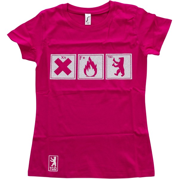 Tasd Graffiti Design Girls T-Shirt "The One" Pink/Silver