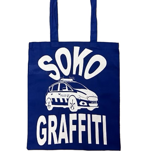 Graffiti DUS "Jutebeutel SOKO Graffiti" - Royal Blue/White