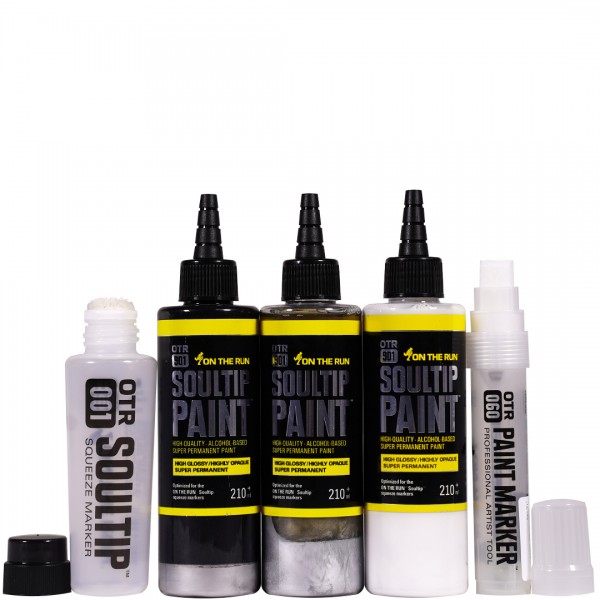 OTR.901 "Soultip Paint Refill (210ml)" + Empty Marker 5er Set 2