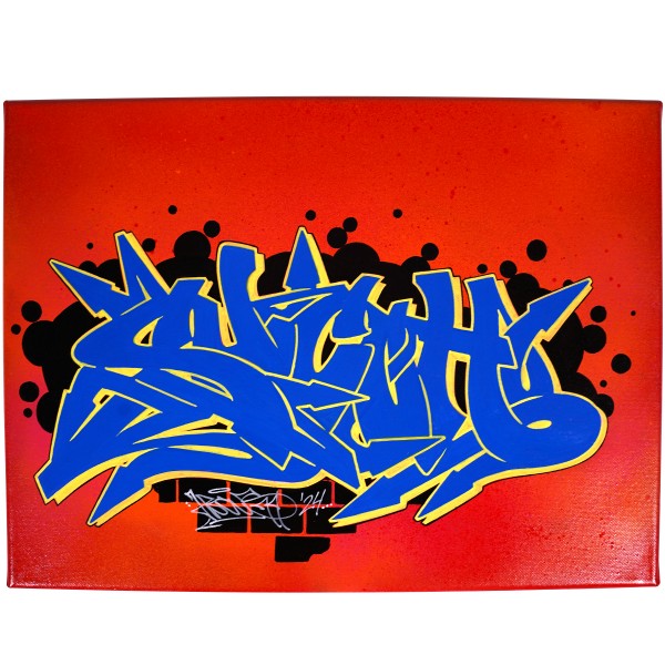 "Hocus77 - Smurf (Original)" 40x30cm