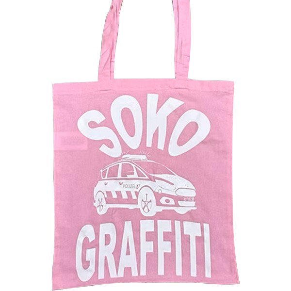 Graffiti DUS "Jutebeutel SOKO Graffiti" - Pink/White