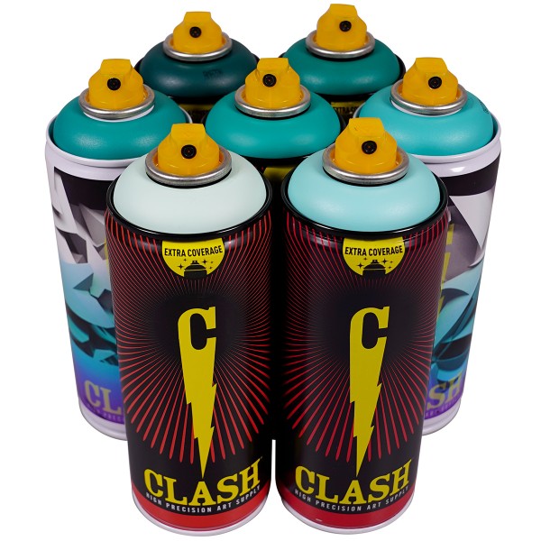 Clash "Color Serie 66" Türkis Tones (7x400ml)