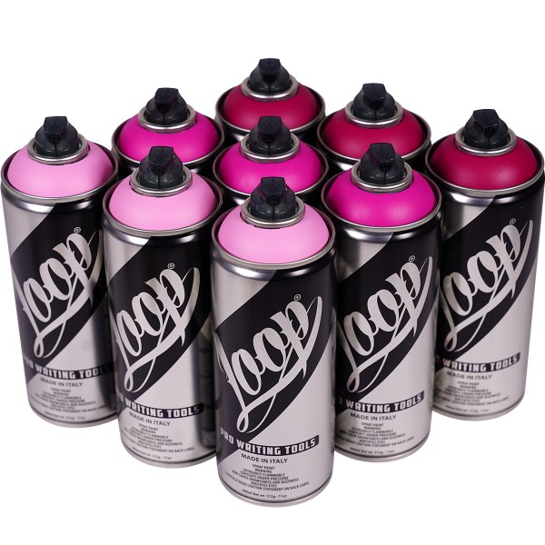 Loop "9er Paint Box - Pink & Purple Tones" (9x400ml)