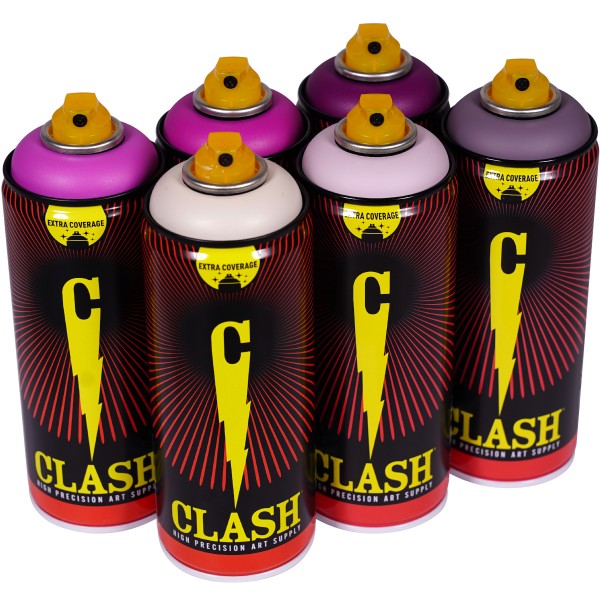 Clash "Paint Multi Color Sixpack Lotus Tones" (6x400ml)