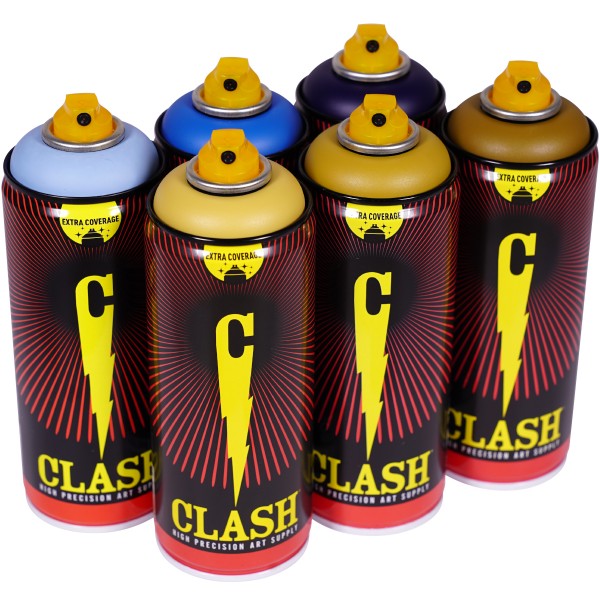 Clash "Paint Multi Color Sixpack Oasia Tones" (6x400ml)