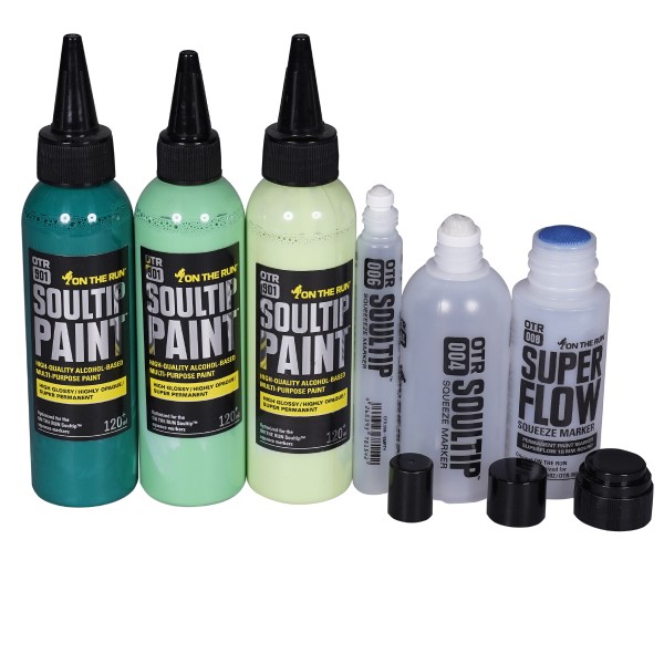 OTR.901 "Soultip Paint Mini" (120ml) Green Line Squeezer Set (6 Teile)