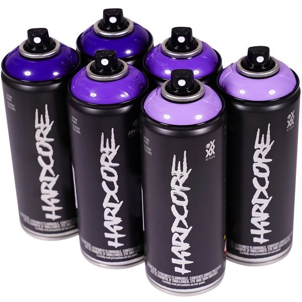 MTN Hardcore 2 "Multi Color Sixpack - Violet Tones" (6x400ml
