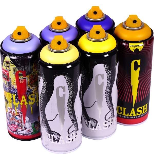 Clash "Paint Multi Color Sixpack Space Wasp Tones" (6x400ml)