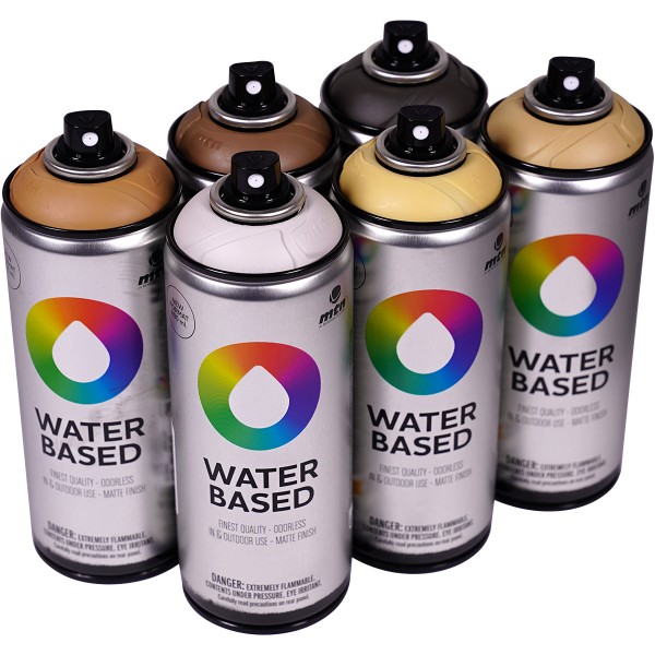 MTN Water Based "Sixpack Rock Tones" (6x400ml)
