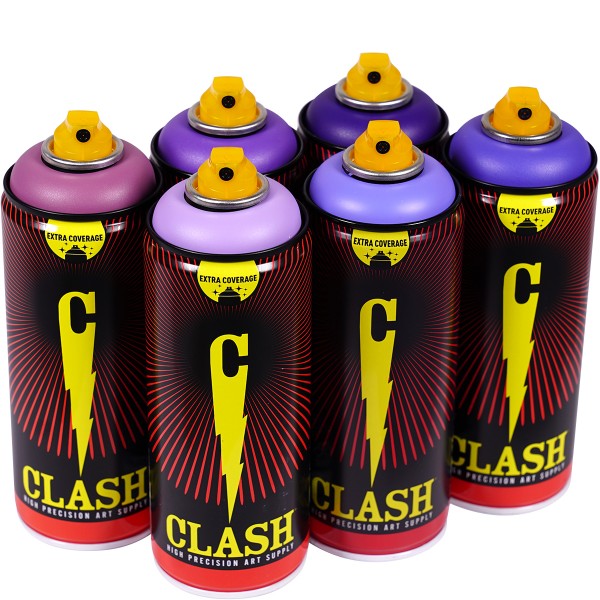 Clash "Paint Multi Color Sixpack Sad Tones" (6x400ml)