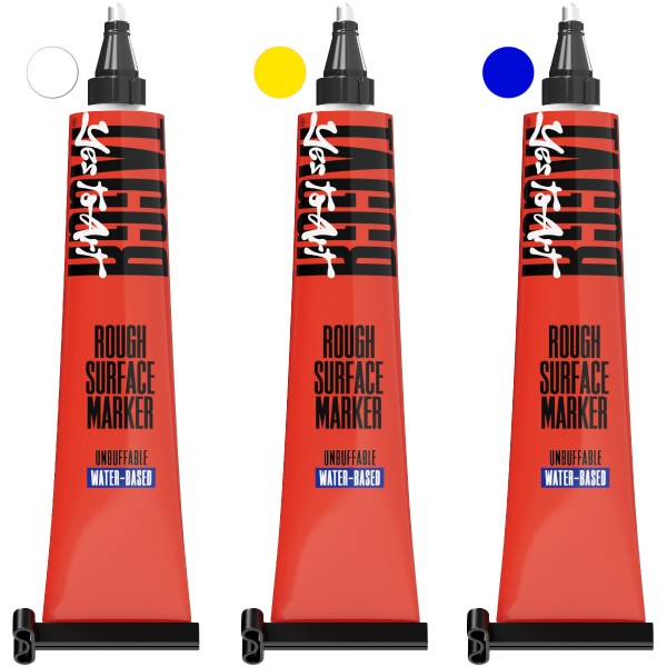 Bäder "TAGGR" Rough Surface Water Based Steelball 50ml Tubenmarker (2,5mm) 3er Set #7