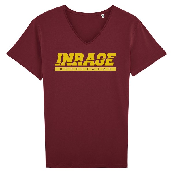 Inrage Streetwear T-Shirt "Inrage" Burgundy