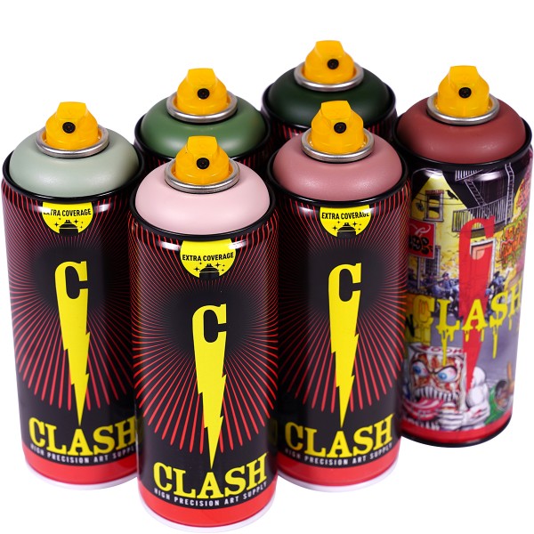 Clash "Paint Multi Color Sixpack War Dog Tones" (6x400ml)
