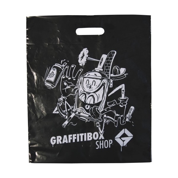 Graffitibox Plastiktüte "Herr von Bias" Small Black