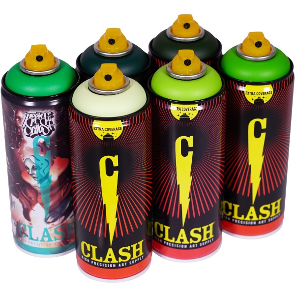 Clash "Paint Multi Color Sixpack Jungle Boogie Tones" (6x400ml)