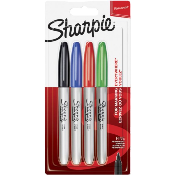 Sharpie "Fine" Marker 4er Set (1-2mm)