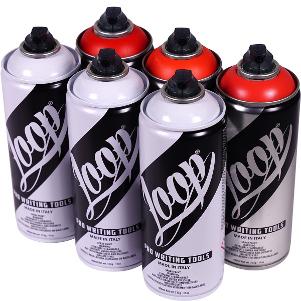 Loop "Multi Color Sixpack - Red White Mix #1" (6x400ml)