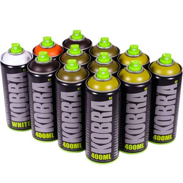 Kobra "New HP 12er Set - Swamp Fire Tones" (12x400ml)