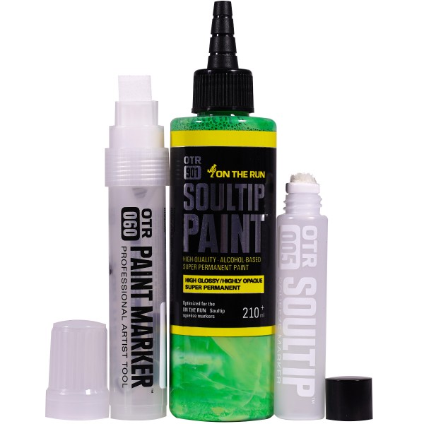 OTR.901 "Soultip Paint (210ml)" + Empty Marker 3er Set - Light Green